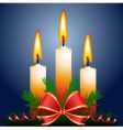 christmas candles vector image