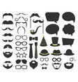 fathers day photo booth props speech vector image vector image