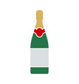 party champagne and glass icon vector image