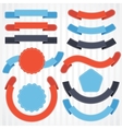 set of retro ribbons and labels vector image vector image