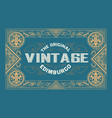 old label design western style vector image