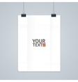 white paper with clip vector image
