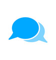 blank bubble chat message icon vector image