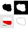 high detailed map of poland vector image