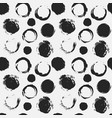 set of grunge circle brush strokes vector image