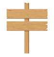 wooden sign vector image