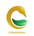 golden goose logo vector image
