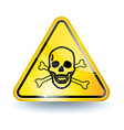 poison sign vector image
