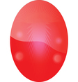 red easter egg vector image vector image