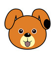 cute dog animal faces vector image vector image