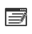 seo copywriting icon vector image vector image