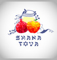 shana tova pen bubble vector image vector image