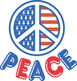 vintage patriotic american logos vector image vector image