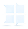 3d speech bubble vector image vector image