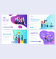 set of website and mobile website development vector image