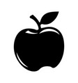 elegant apple emblem vector image vector image
