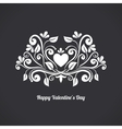 valentine blackboard heart vector image