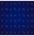 zodiac signs seamless pattern vector image