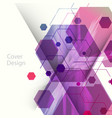 abstract hexagon background for business web vector image