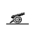 inspiration cast-iron cannon icon vector image