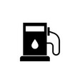 gas station oil icon on white background can vector image
