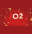 happy new year 2022 gold 3d party confetti card vector image vector image