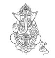 ganapati lord ganesha vector image vector image