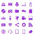 hi-tech gradient icons on white background vector image