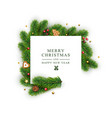 template for christmas and new year with white vector image vector image