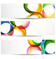 abstract colorful banners vector image vector image