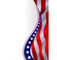 american flag background vector image vector image