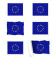 european union flag set vector image