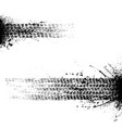 grunge tire tracks vector image