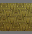 abstract geometric gold pattern background vector image vector image