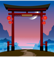 chinese gate vector image vector image