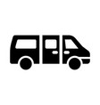 commercial van icon vector image