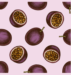 Seamless monochrome pattern with outlined passion Vector Image