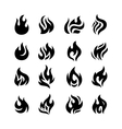 fire flames vector image