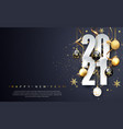 2021 happy new year banner vector image vector image