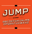 modern professional alphabet with latin vector image vector image