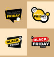icon set black friday vector image vector image