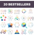 infographic elements with 3 4 5 6 7 steps vector image
