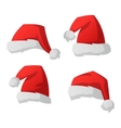 santa christmas hat vector image