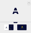 abstract initial a logo template and business vector image vector image