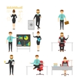 businessperson set of characters vector image vector image