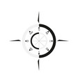 compass rose isolated on white vector image