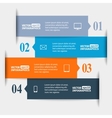 abstract paper infographic vector image vector image