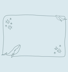 Fish in a detailed frame Royalty Free Vector Image