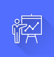 presentation - icon for graphic and web vector image