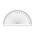 protractor ruler isolated on the white background vector image